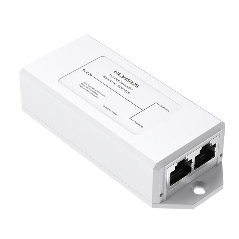 Poe+ 2 Port POE Extender Repeater 1 IN 2 OUT 48V/30W 100Mbps 200meter HL-POE102B/HL-EPOE102B