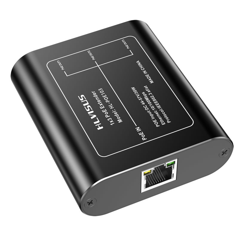 Poe+ 3 Port POE Extender Repeater 1 IN 3 OUT 48V/30W 100Mbps
