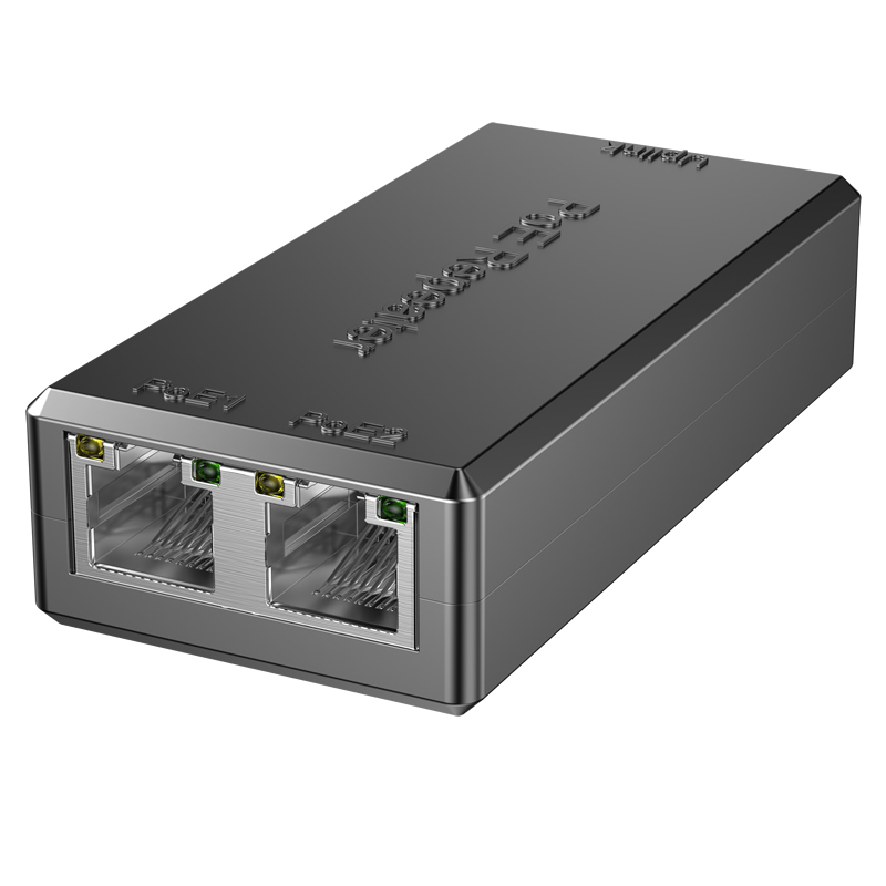 Poe+ 2 Port Gigabit POE Extender Repeater 1 IN 2 OUT 48V/30W