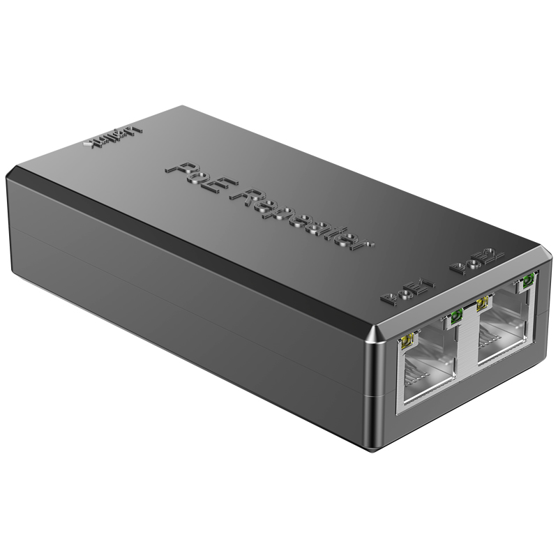 Poe+ 2 Port POE Extender Repeater 1 IN 2 OUT 48V/30W 100Mbps