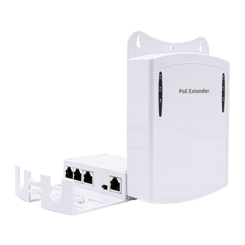 Poe+ 3 Port Outdoor waterproof IP65 Gigabit POE Extender Repeater 1 IN 3 OUT 48V/30W 1000Mbps 200meter HL-FSPOE103/HL-EFSPOE103