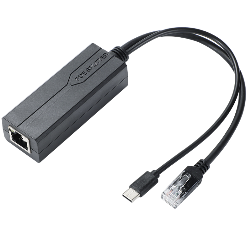 POE Splitter 48V to 5V3.5A MICRO USB IEEE 802.3af/AT Standard | Isolated 100MBPS | Model: HL-PD05AT/HL-EPD05AT