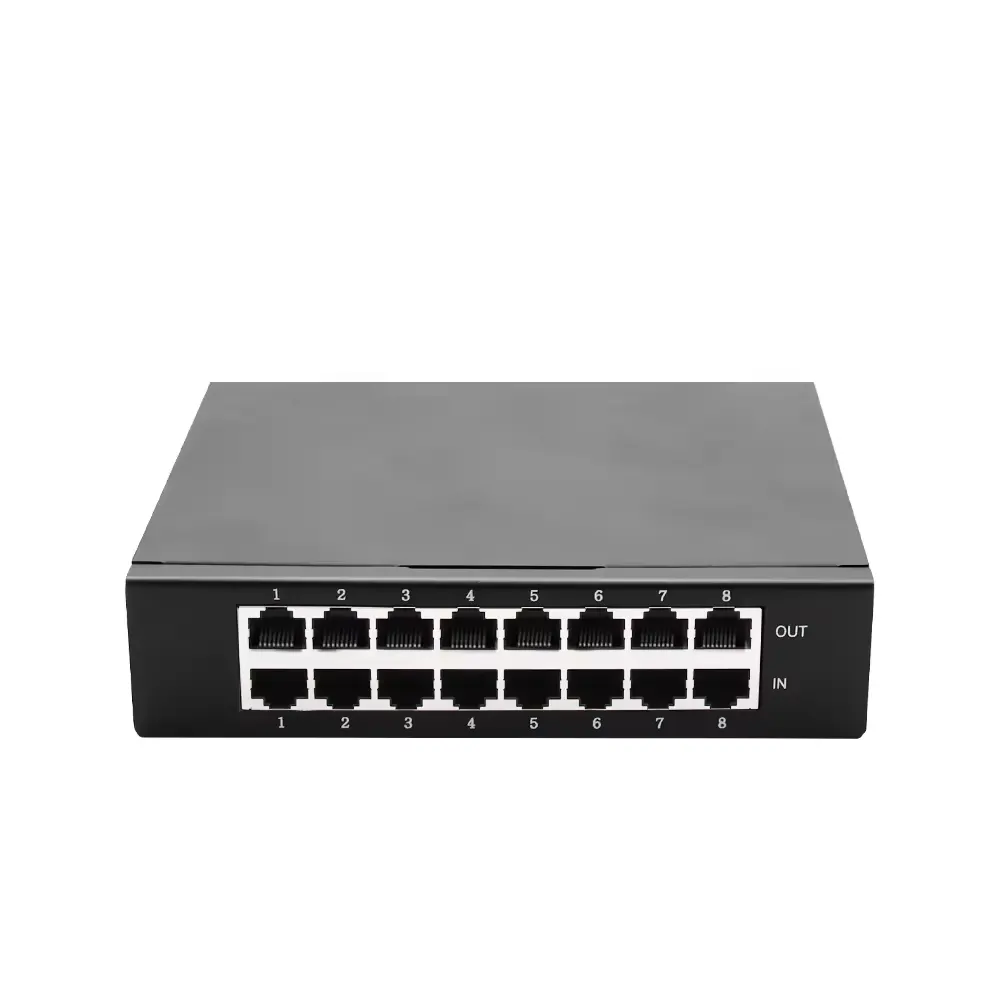 HL-P1000/8 8CH Gigabit POE Network Surge Protector 1000MBPS